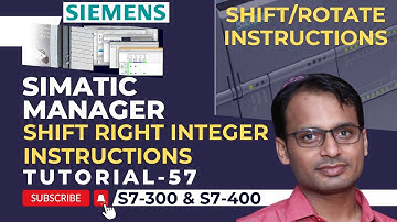 Siemens PLC Training 57 - Shift Right Integer Instruction in Siemens PLC | Free PLC Video Tutorial