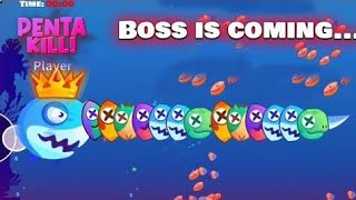 Fish IO  Monster Boss Killed   All level gameplay