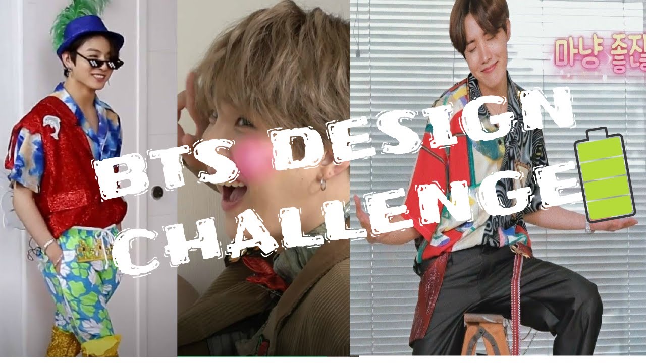 BTS being chaotic while designing their own clothes