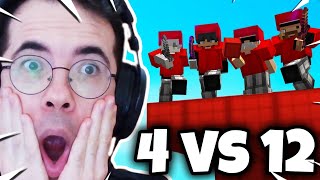 4 vs 12 OYNADIK! 😎 BÜTÜN TAKIMLAR BİZE GELDİ! 😂 (efsane maç) Minecraft BEDWARS