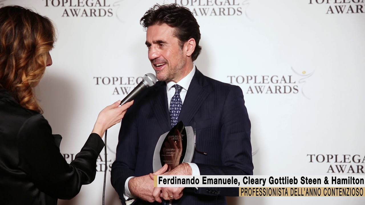 Ferdinando Emanuele, Cleary Gottlieb Steen & Hamilton - TopLegal Awards 2018