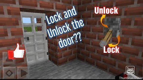 Minecraft tutorial: How to lock and unlock your door with one lever