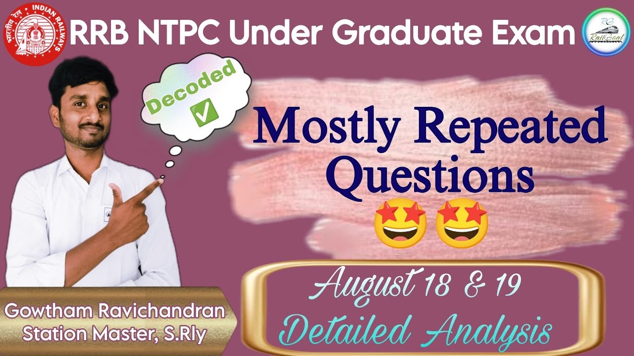 RRB NTPC Under Graduate Exam Analysis 
