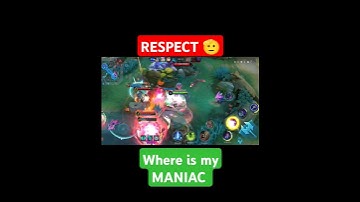 WHAT HAPPENED WHERE IS MY MANIAC 🤔#magegaming #mlbb #shorts
