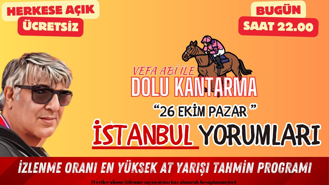 26 Ekim İSTANBUL İstanbul Koşu Yorumları | Vefa Abi İle Dolu Kantarma | CANLI YAYIN