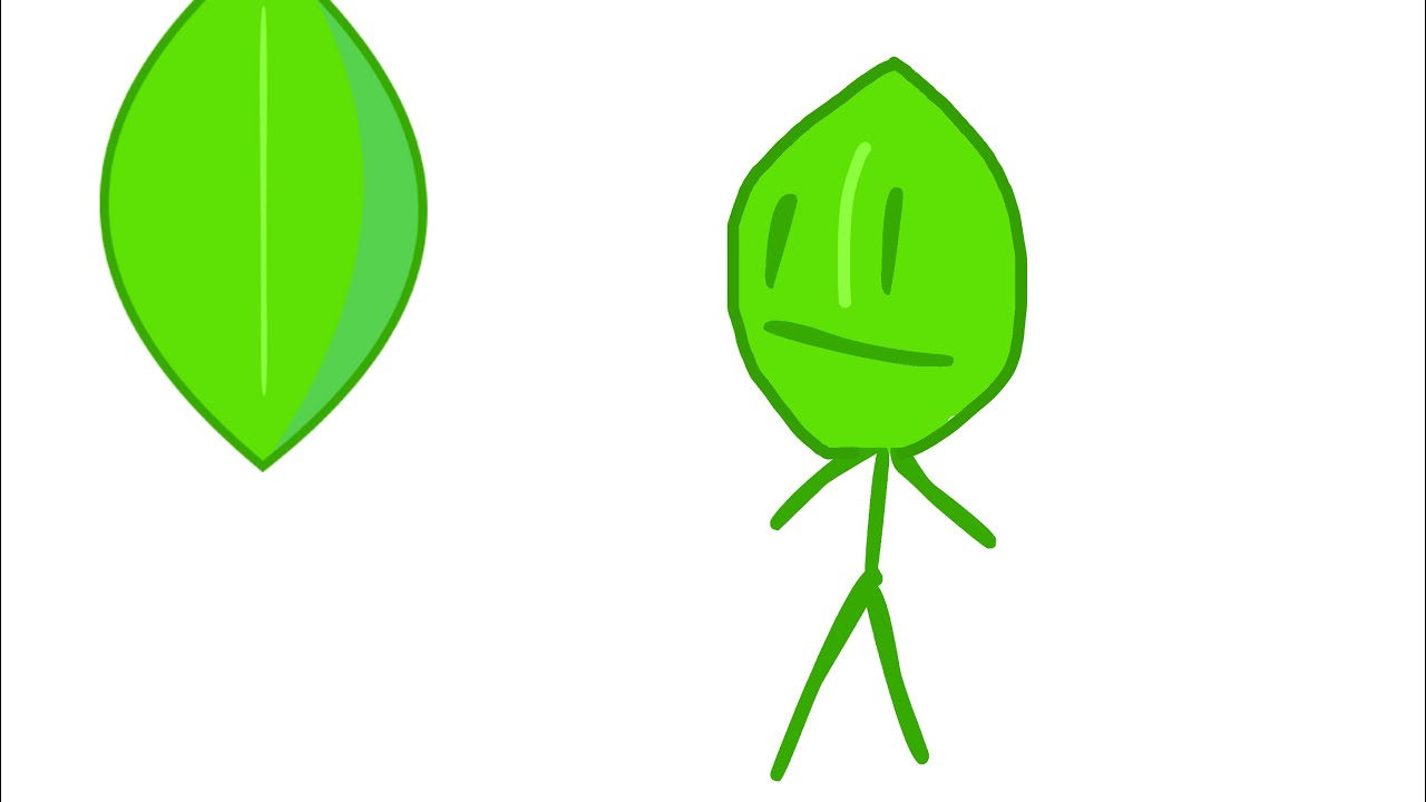 Turning BFDI Characters into David #2: Leafy - YouTube