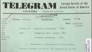 Cables Show US Complicity in Indonesia Genocide