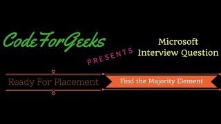 Find Majority Element in an Array