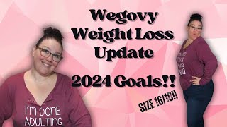 Wegovy Weight Loss Update | Setting Goals for 2024 | Wegovy & Mounjaro Weight loss Transformation