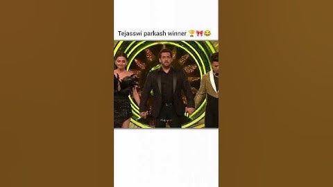 BB15 Winner: Tejasswi Prakash's Victory Celebration! #tejaswiprakash #viralvideo #salmankhan