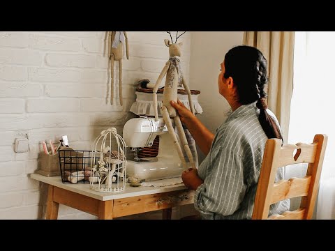 Cozy Аutumn day in a Warm house | First Autumn Decor, preserving tomatoes, Sewing a Deer