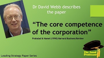 Leading Strategy Paper Series: Prahalad and Hamel 1990 "The core competence of the corporation"