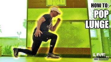 How To Do A POP LUNGE | Exercise Demonstration Video and Guide