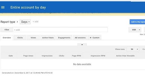Why show Google AdSense no data available --- solu