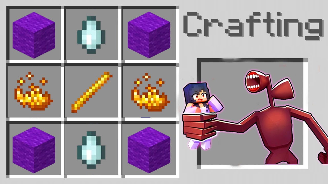 HOW TO CRAFT APHMAU 3 NIGHTS WITH SIREN HEAD IN MINECRAFT YouTube