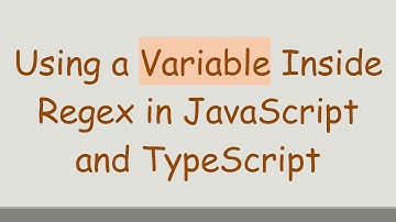 Using a Variable Inside Regex in JavaScript and TypeScript