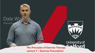 PET Lecture 7   Exercise Prescription