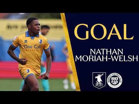 Nathan Moriah-Welsh scores Stags' second goal against Bromley