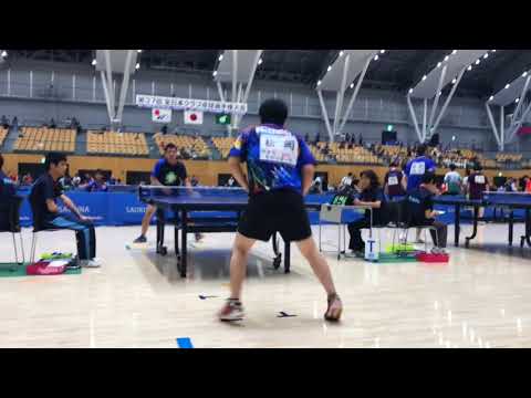 【卓球】川端友選手(青嵐クラブ)VS松岡真也選手(カヴァヌーラ/元信号器材)【全日本クラブ選手権】