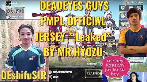 MR.HYOZU LEAKED DEADEYES GUYS OFFICIAL PMPL JURSEY IN LIVE || FUNNIEST CONVERSATION FT.MR.HYOZU,NANG