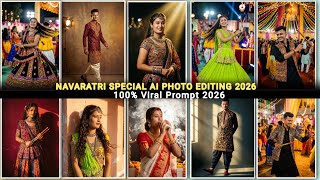 Instagram trending Navratri ai photo editing prompt | navratri prompt for gemini boys | #geminiedit  screenshot 5