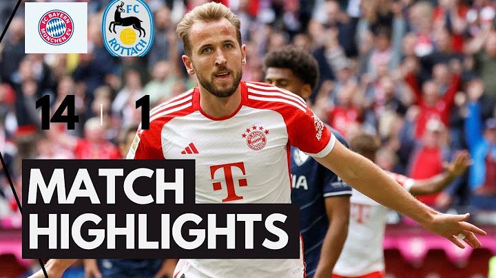 FC BAYERN SCORE 14 AGAINIST ROTTACH-EGERN CONCEDING ONLY 1 GOAL