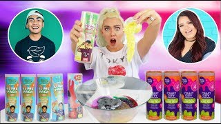 TESTING & MIXING Guava Juice + Karina Garica STORE BOUGHT SLIME GIANT SLIME SMOOTHIE! | NICOLE SKYES