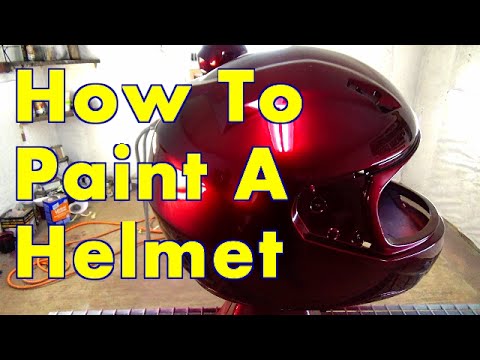 How To Paint A Helmet Step By Step / ALLKANDY WET WET PLUS / Merlot Red