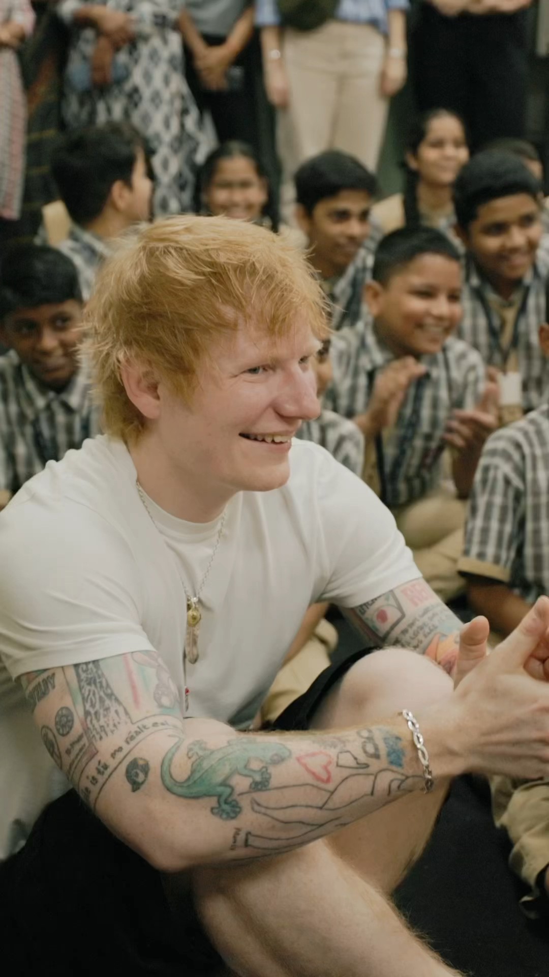 Visited a school in Mumbai and swapped performances with the kids. Great being back in India !