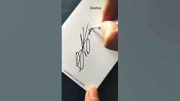 Akshay name signature #comment your name #viral #trendingshorts #subscribe
