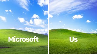 Man finds exact location of infamous Windows XP background