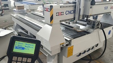 FW1325 cnc router with rotary ,how to set rotary -2