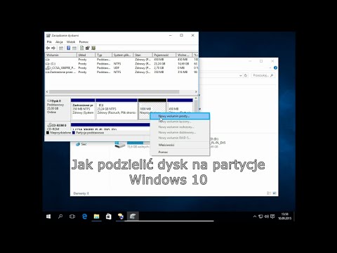 Jak podzielić dysk na partycje Windows 10