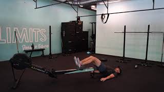 Hamstring Curl on Row Machine
