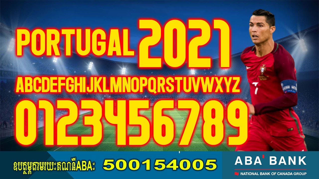 Portugal Nike Euro 2021 kit font fooball font By Black Font Free all Dowlaod For national football t