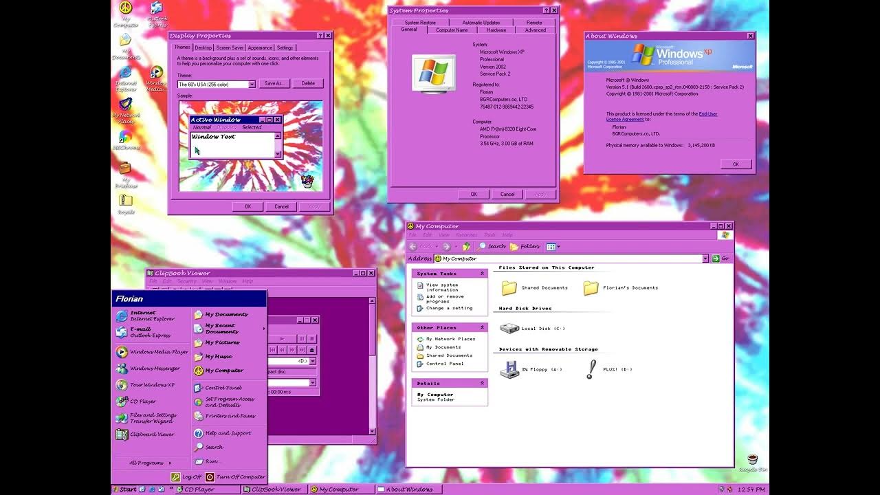 Windows 98 Plus! and Windows XP Plus! Themes on Windows XP Professional with Service Pack 2