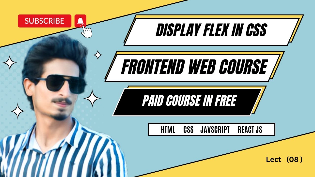 Flex in css in Hindi urdu || Lec 8 || Frontend Web development Course ...