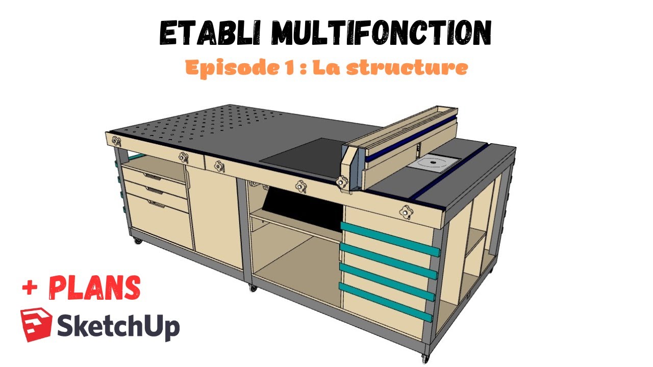 Établi multifonction haute capacité trouvé par Vic66 sur L'Air du Bois