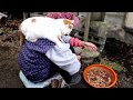 しろとくるみ餅ができるまで Peeling Fresh Walnuts