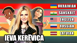 Disney&#39;s MULTI-LINGUAL singers - Ieva Kerēvica (in 7 Languages)