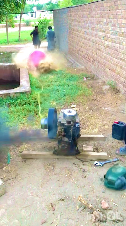 How to Peter Diesel engine start with to man with 😱#viralvideo