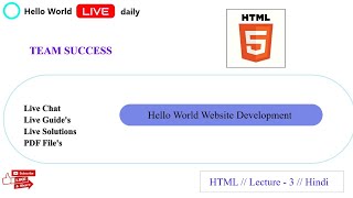 HTML / Lecture-3 / Structure,Head,Title,Meta-tags,Heading & Paragraphs(Br,Strong,emphasize)