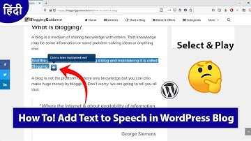 Attract New Visitors By Adding Text to Speech in Your WordPress Blog
