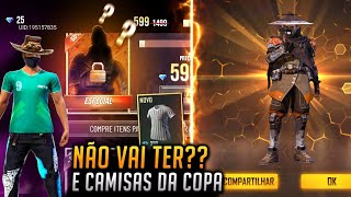 NOVO EVENTO COM 94% DE DESCONTOS, CAMISAS DE TIMES DE VOLTA, ATRIBUTOS NAS ARMAS E MAIS - FREE FIRE