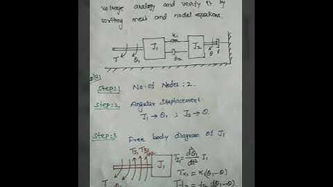 Mechanical rotational system with torque voltage and torque current ~ control system in Tamil