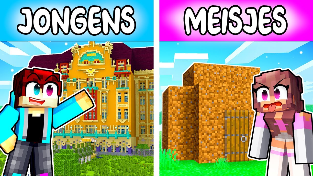 JONGENS vs MEISJES Hotel OPENEN in Minecraft!