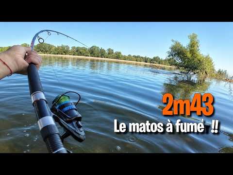 Catfish fishing 2.43m from the bank: A biting Loire!
