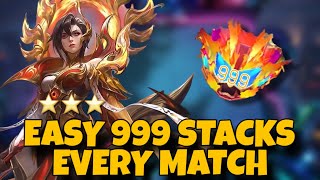 EASY 999 STACKS EVERY MATCH WITH THIS COMBO !! MAGIC CHESS GOGO | MCGG MLBB