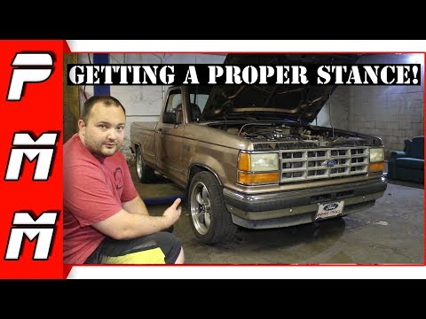 The Ranger gets some stance! Installing front lowering springs 1992 302 V8 Ranger