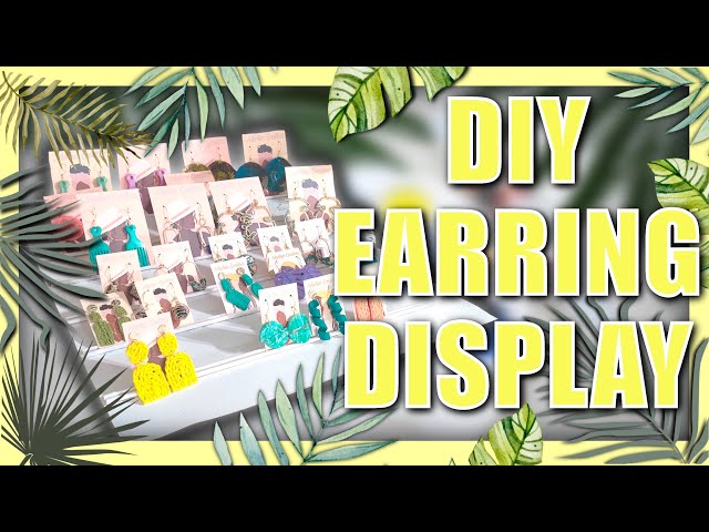DIY TABLETOP EARRING DISPLAY  PERFECT EARRING DISPLAY FOR CRAFT SHOWS 